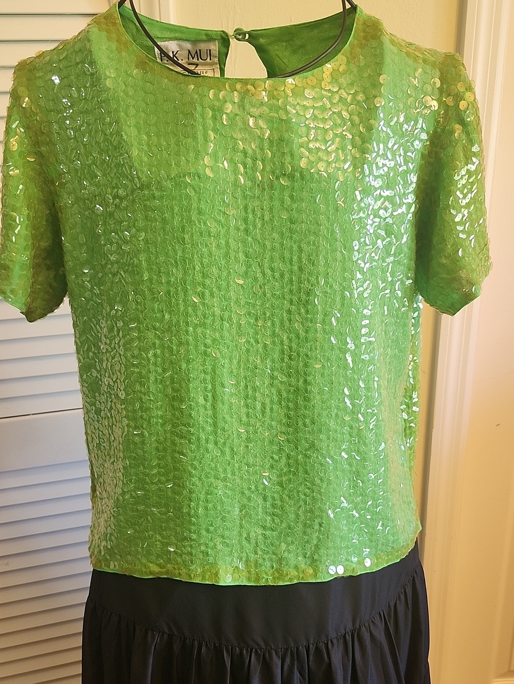 P. K. MUI AUTHENTIC VINTAGE SEQUIN TOP